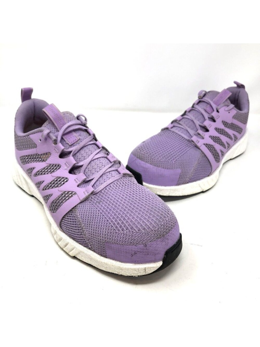 Reebok Shoes Womens 11M Purple Fusion Flexweave Safety Toe Run Walking Sneaker